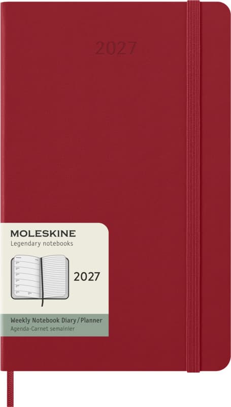 Moleskine hard cover 12 month weekly L planner