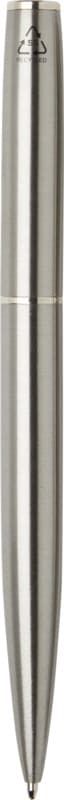 Didimis recycled stainless steel ballpoint and rollerball pen set (black ink) 3
