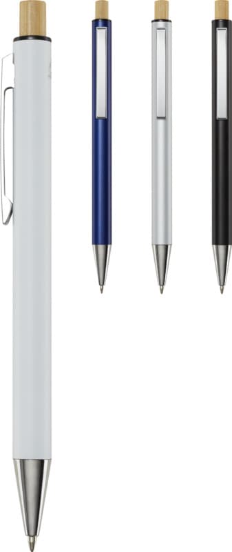 Cyrus recycled aluminium ballpoint pen (blue ink) 4
