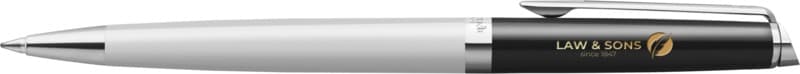 Hemisphere colour blocking ballpoint pen with palladium trim (blue ink) 5