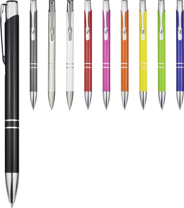Moneta recycled aluminium ballpoint pen (blue ink) 4