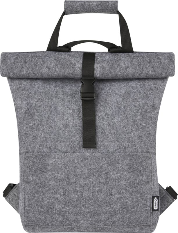 Felta GRS recycled felt roll-top bike bag 13L 2