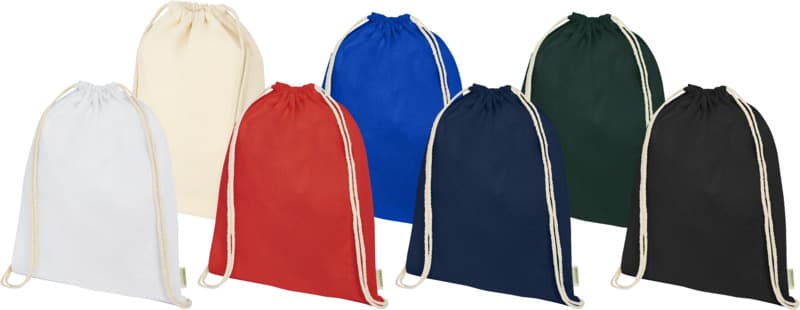 Odisha 140 g/m² OCS organic drawstring bag 5L  5