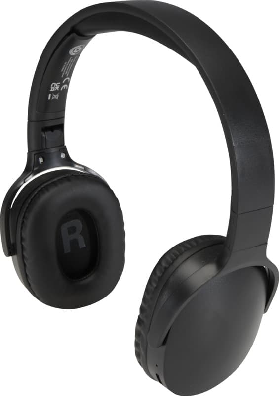 Ancha recycled plastic over-ear wireless Bluetooth headset
