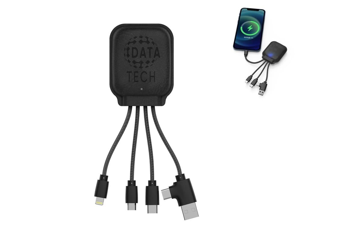 4001 | Xoopar Iné Gamma NFC Powerbank with Charging cables 3000mAh