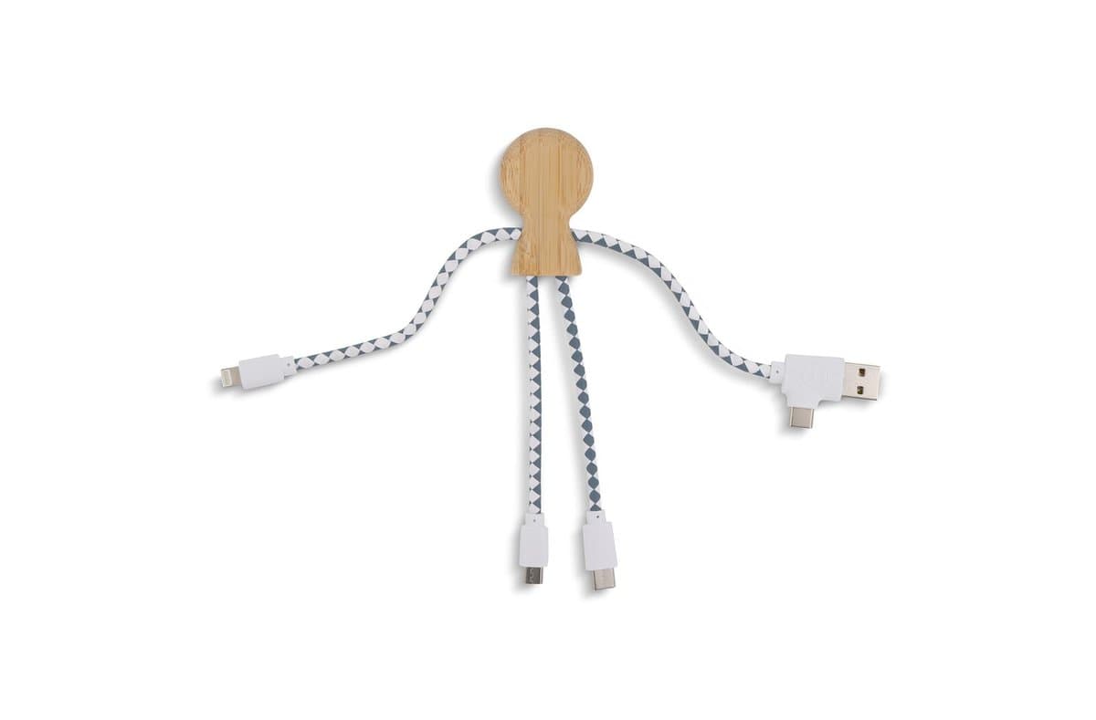 Xoopar Mr. Bio Bamboo Charging Cable 4