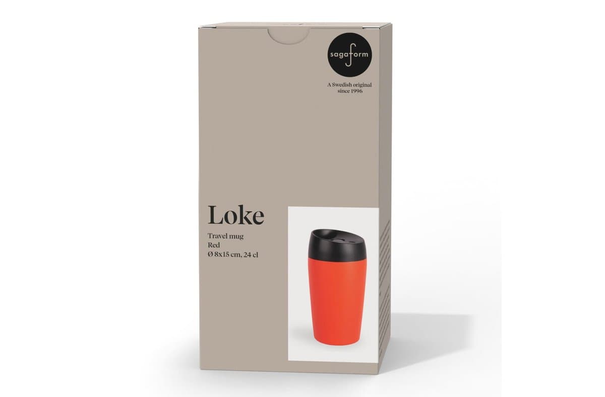 Sagaform Loke Travel Mug With Rubberized Finish 240ml 5