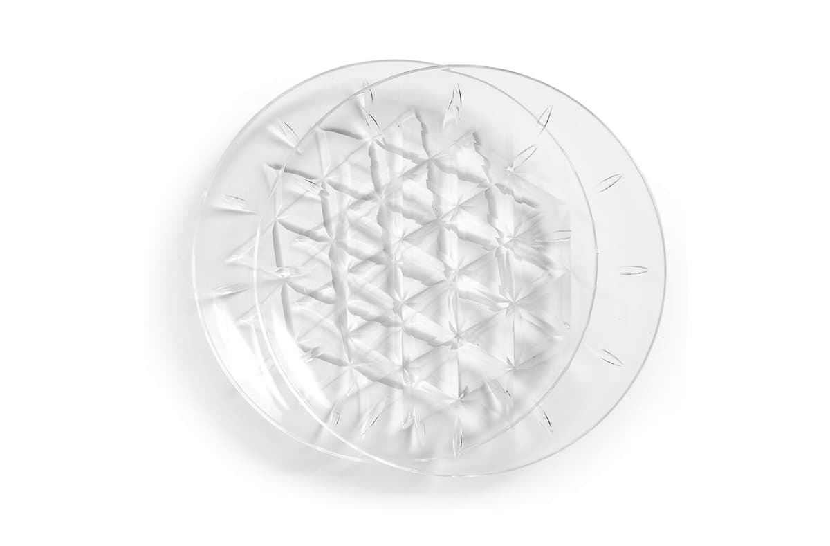 Sagaform Acryl picnic big plate set of 2 Ø26cm 3