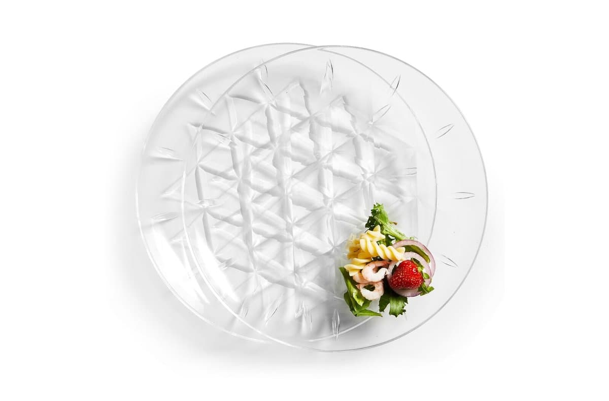 Sagaform Acryl picnic big plate set of 2 Ø26cm 4