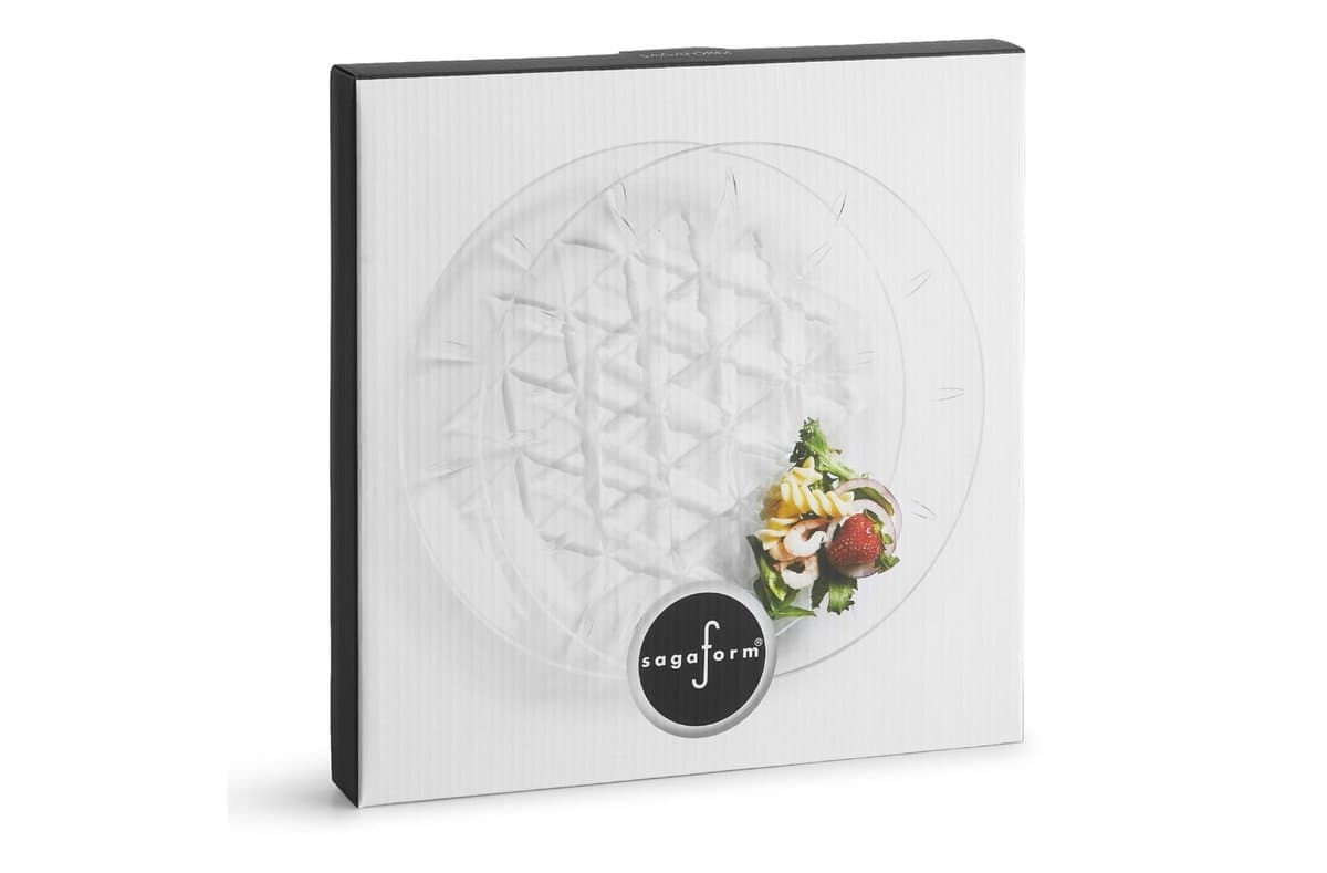 Sagaform Acryl picnic big plate set of 2 Ø26cm 5