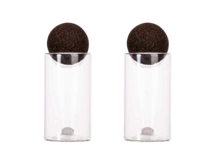 Sagaform Nature salt/pepper jars with cork stoppers 2 pcs. 2