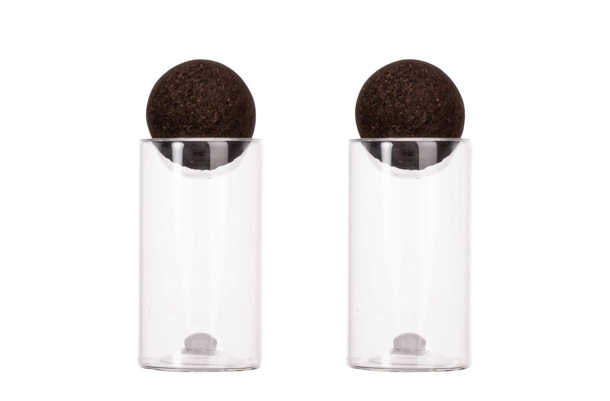 Sagaform Nature salt/pepper jars with cork stoppers 2 pcs. 3