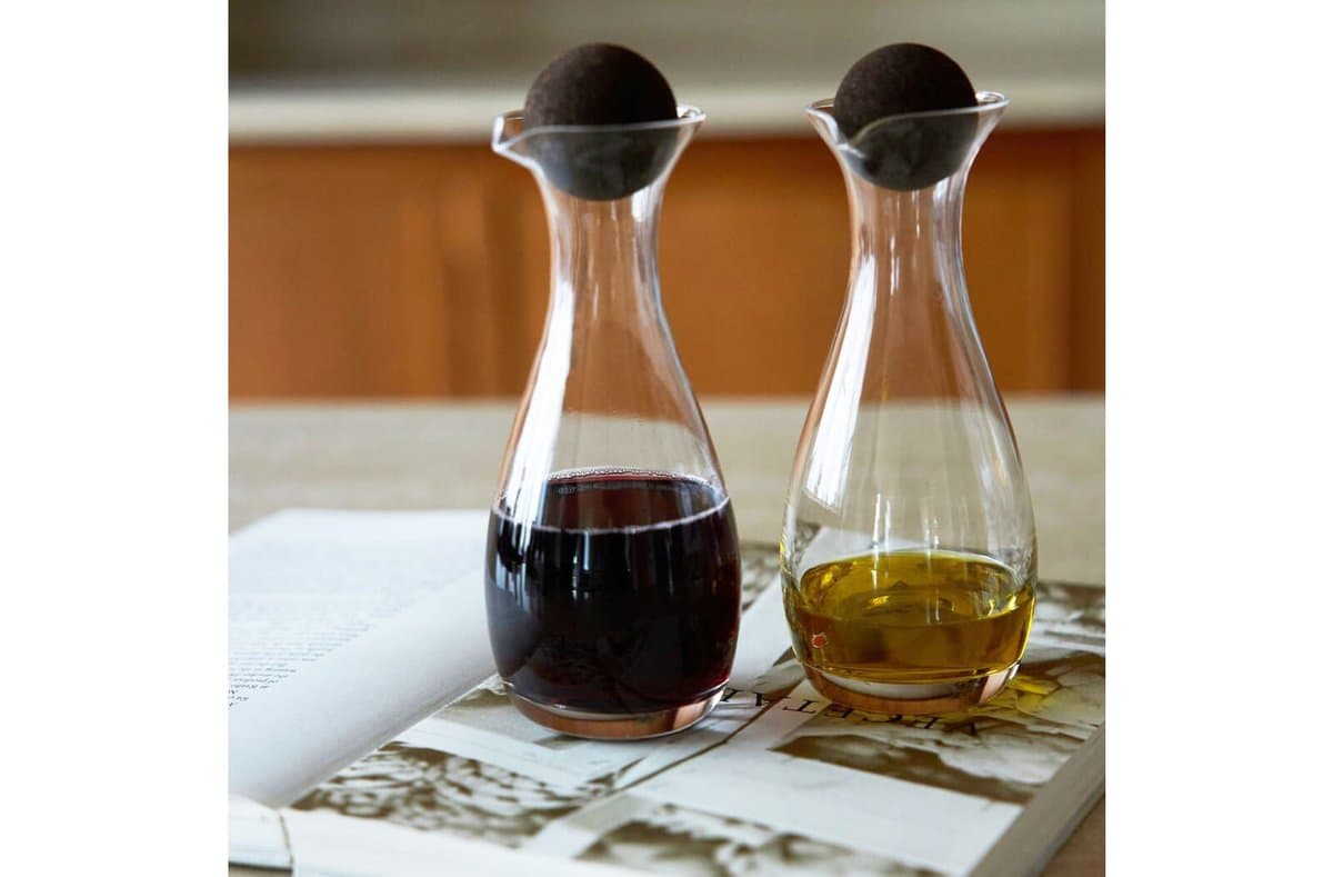 Sagaform Nature carafe oil/vinegar with cork stoppers 2 pcs. 300ml 4
