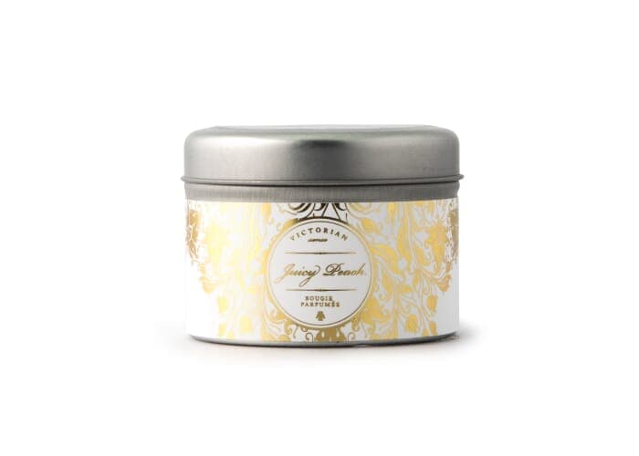 Victorian Sense Tinbox Juicy Peach scented candle 2