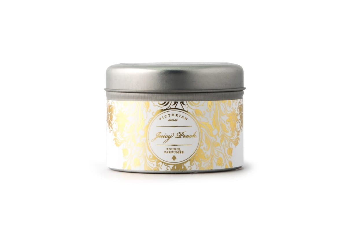 Victorian Sense Tinbox Juicy Peach scented candle 3