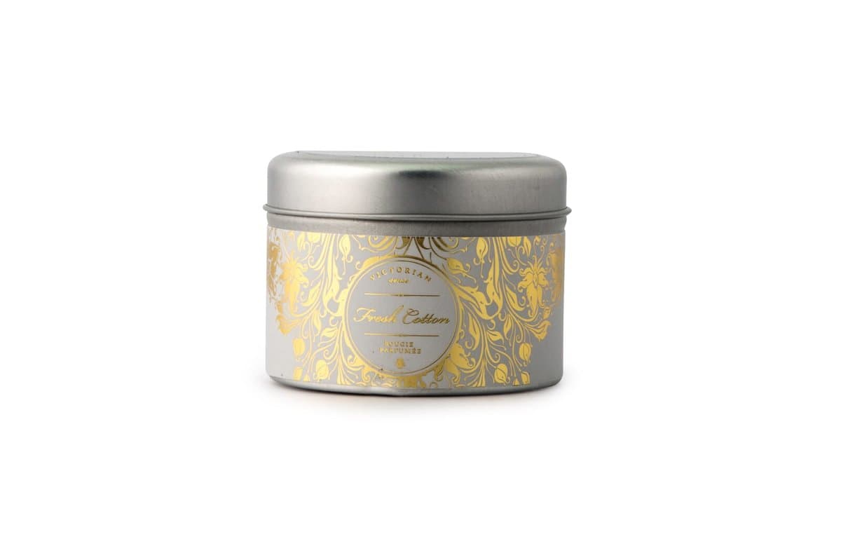 Victorian Sense Tinbox Fresh Cotton scented candle