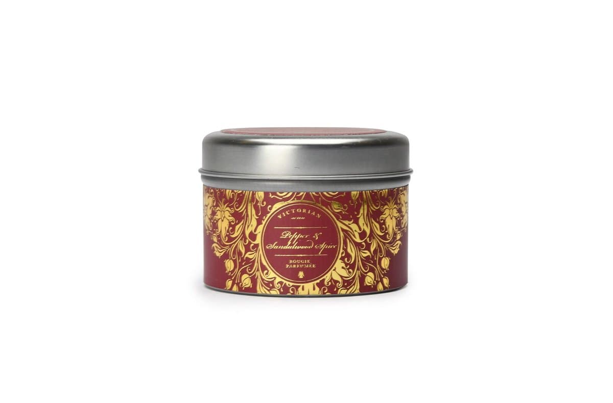 Victorian Tinbox Pepper & Sandalwood Spice scented candle 3