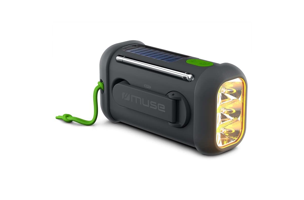 MH-08 | Muse Emergency Radio bluetooth speaker with solar and wind-up mechanism 4