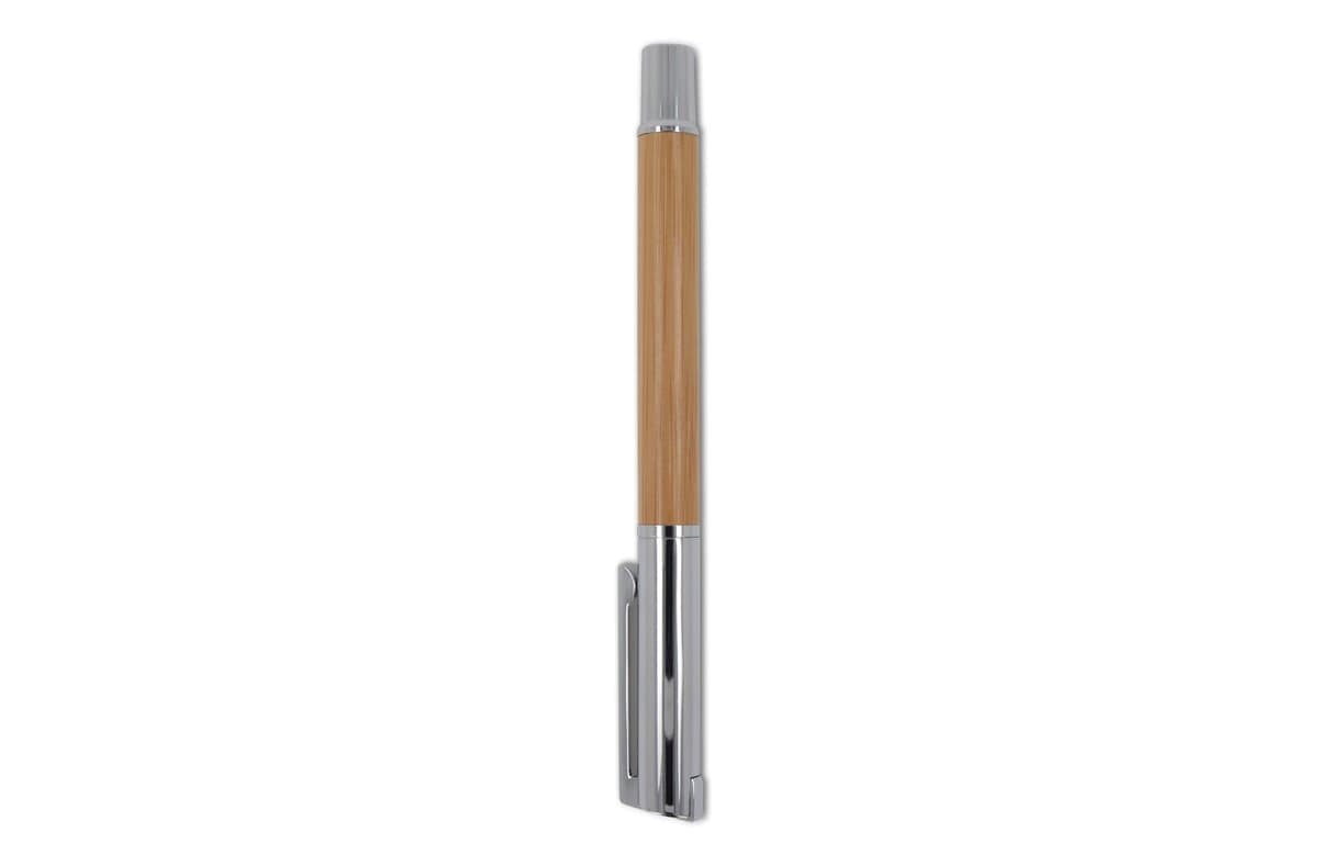 Metal ball pen and rollerball set bamboo in gift box 5