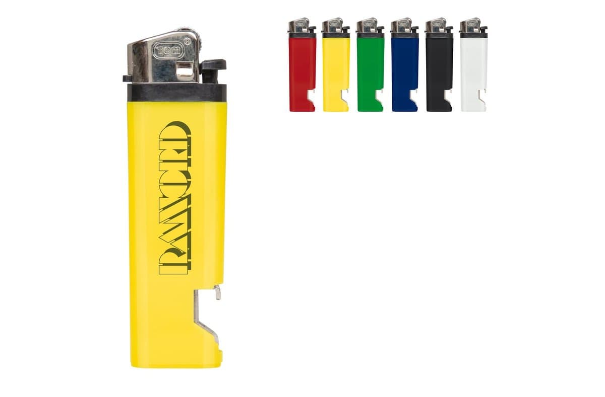 Flint lighter-bottle opener