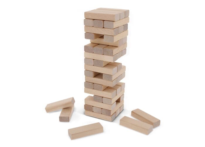 Tower game wood in pouch 2