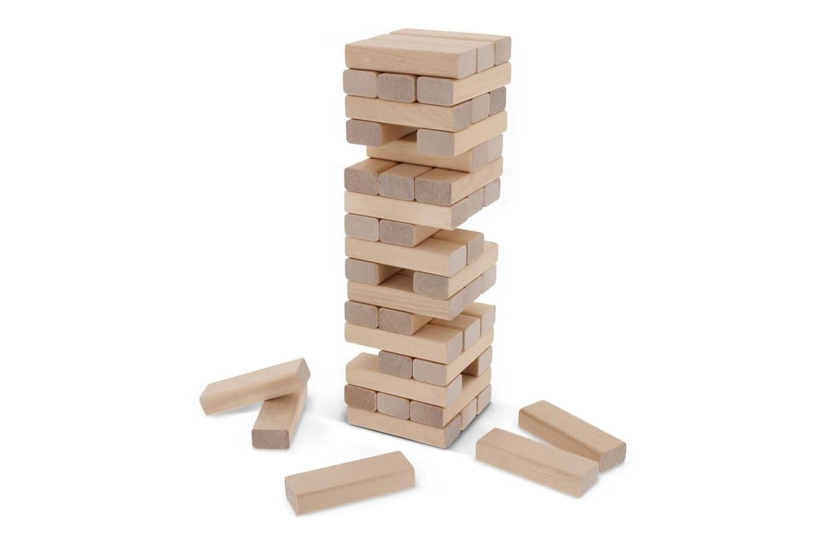 Tower game wood in pouch 3