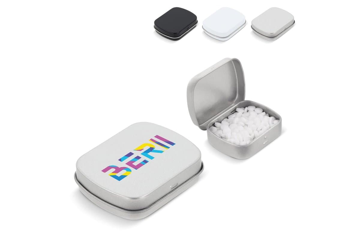 Mini tin peppermint box