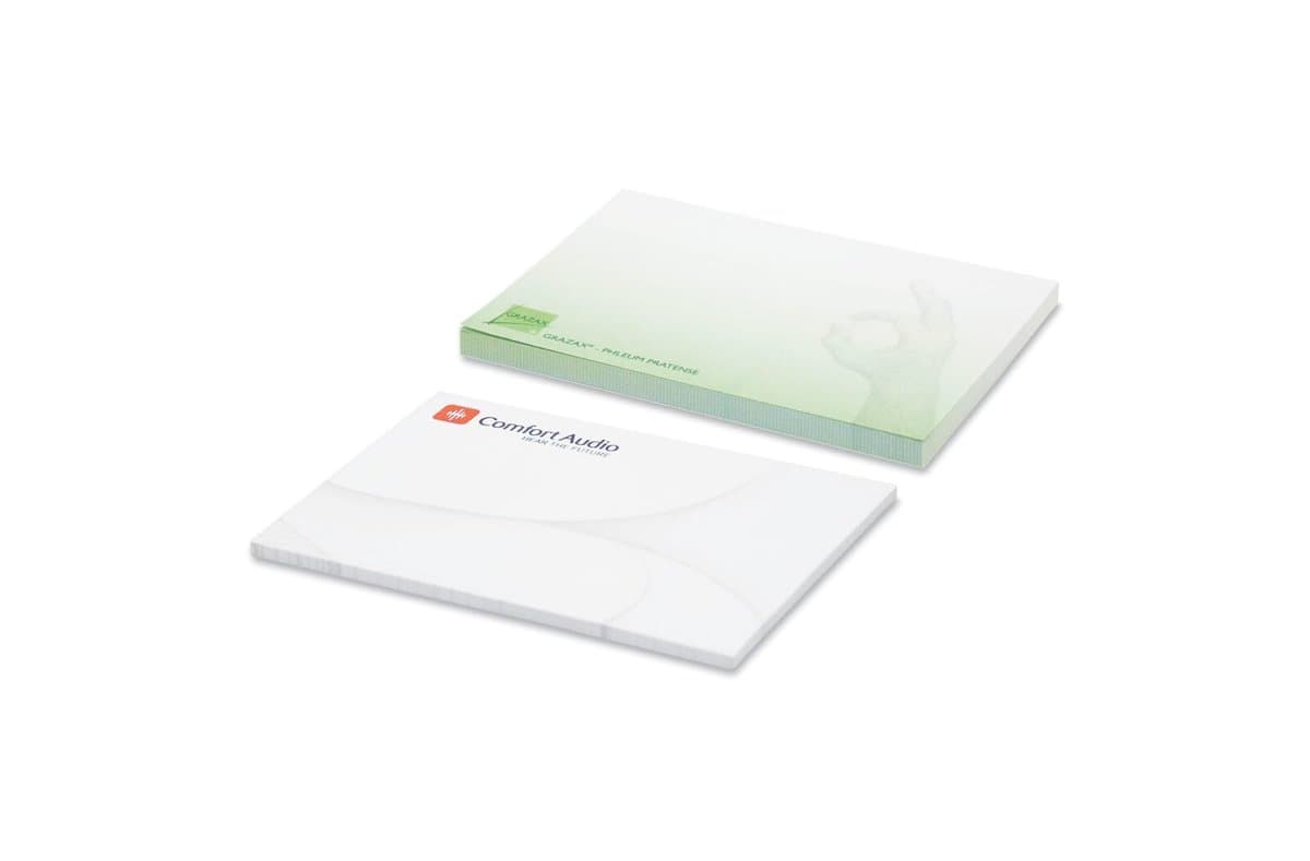 100 adhesive notes, 72x50mm, full-colour