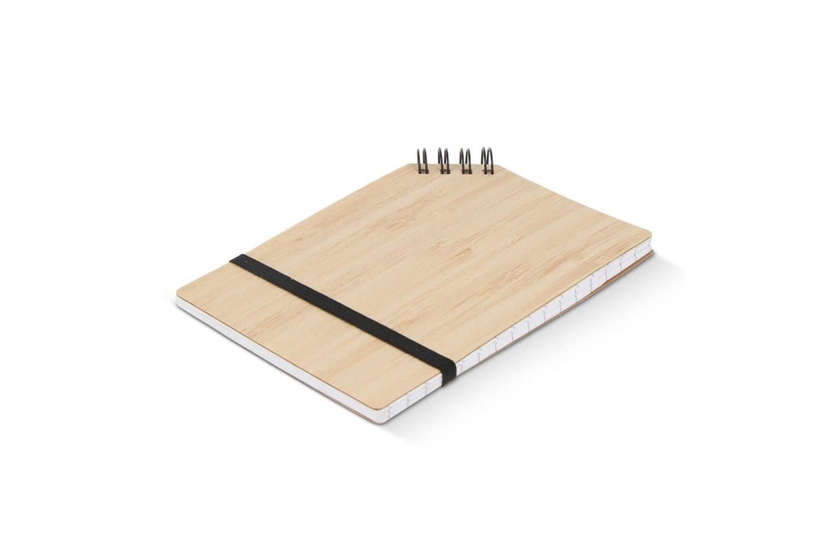 Notebook bamboo corner bound A6 3