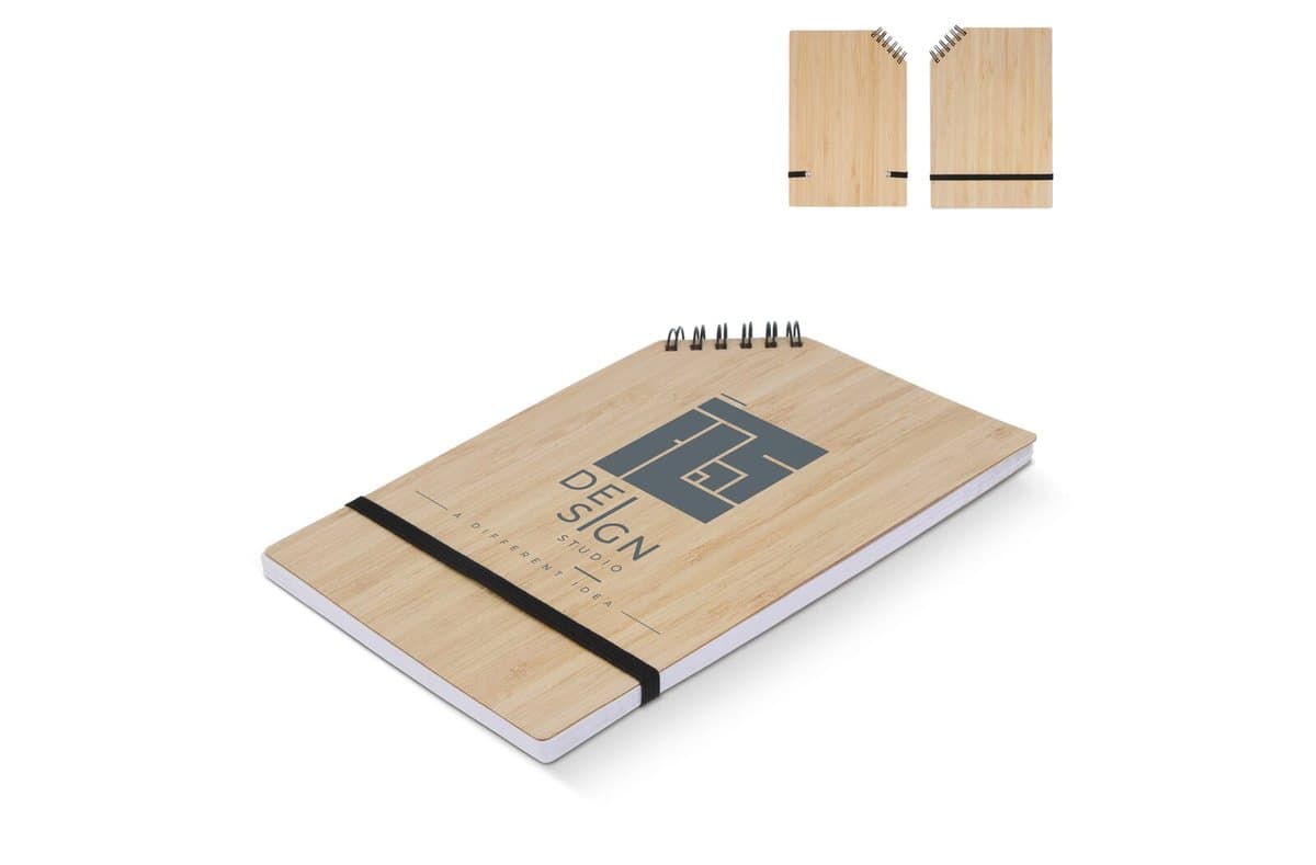 Notebook bamboo corner band A5