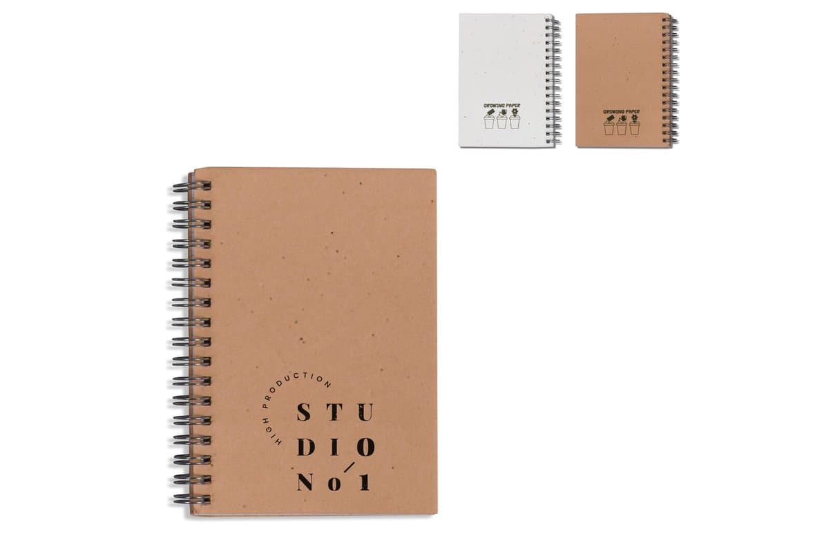 Seed paper spiral notebook 1