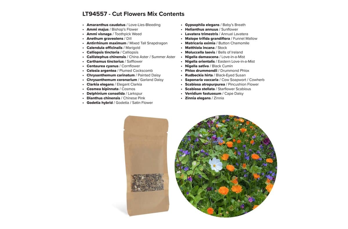Seed bags cut flowers 4 gram 4
