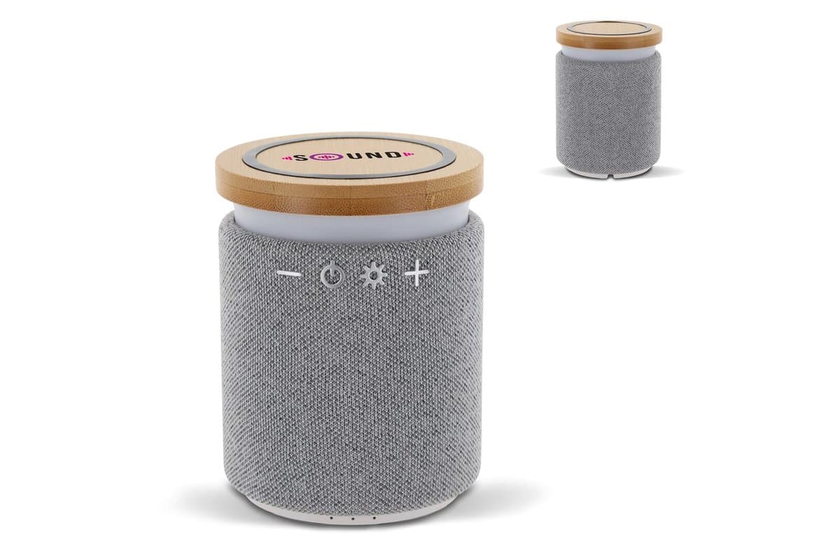 Bamboo 3W Speaker & 5W Wireless Charger