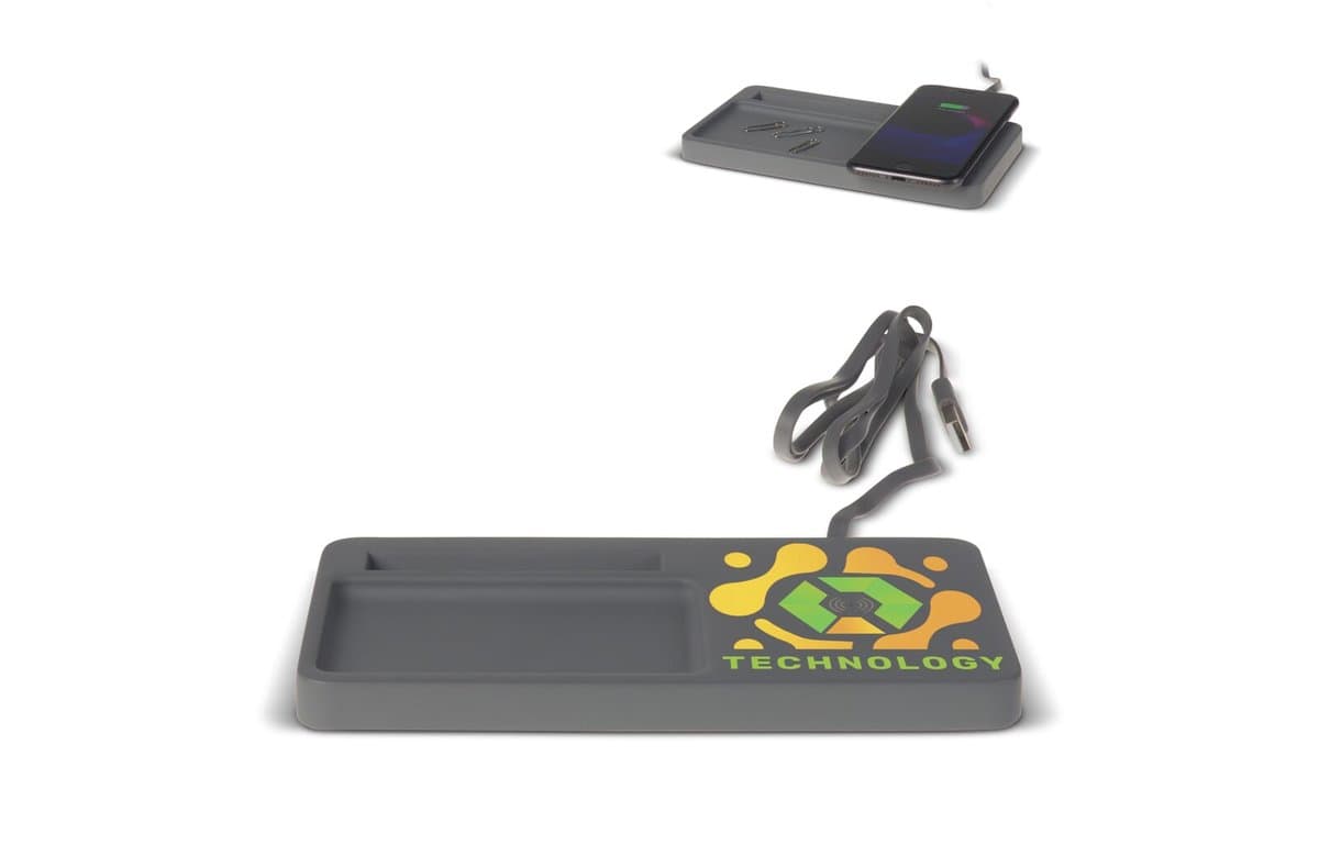 Limestone Desk organizer with wireless charger 5W