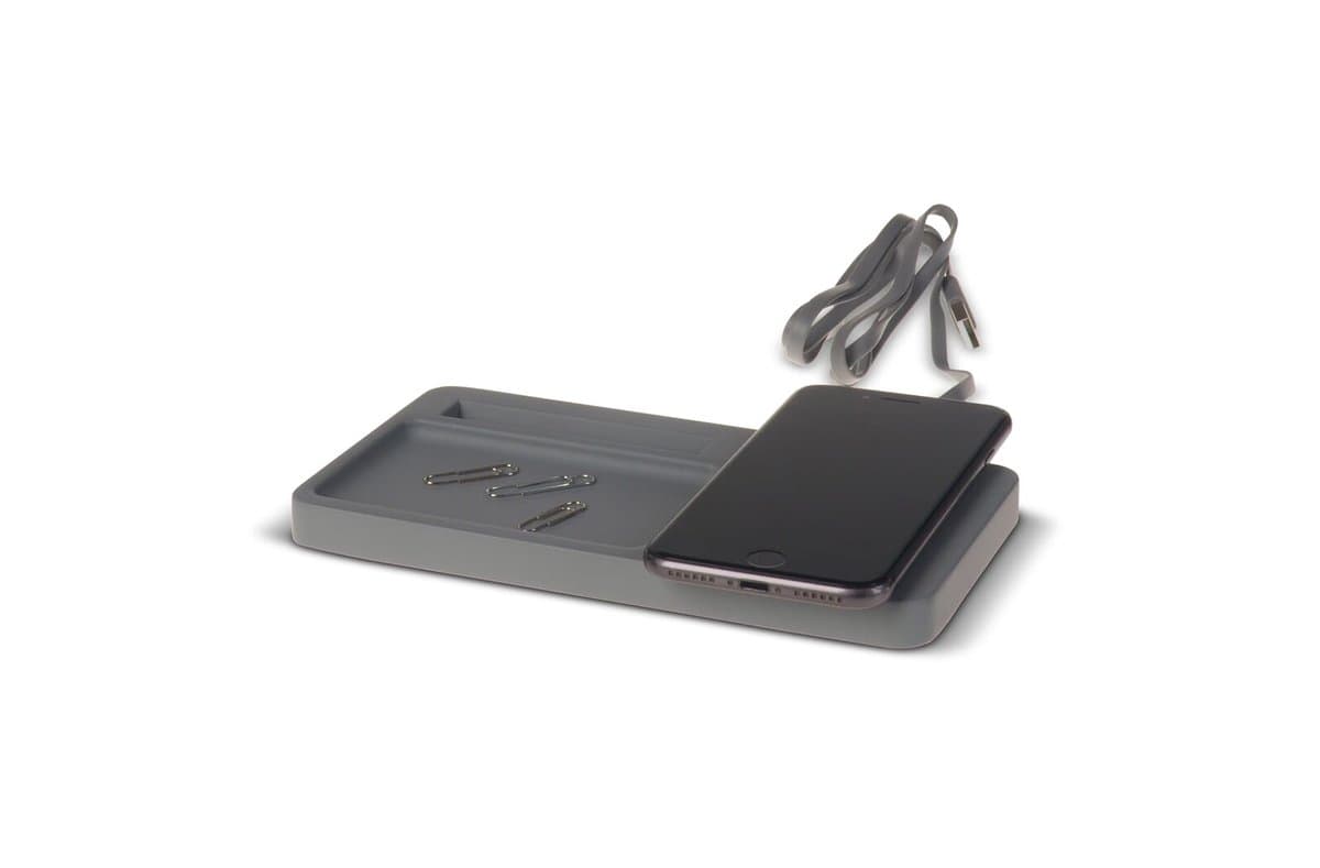 Limestone Desk organizer with wireless charger 5W 2
