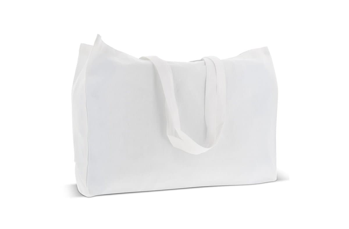Recycled cotton bag with gusset 140g/m² 49x14x37cm 5