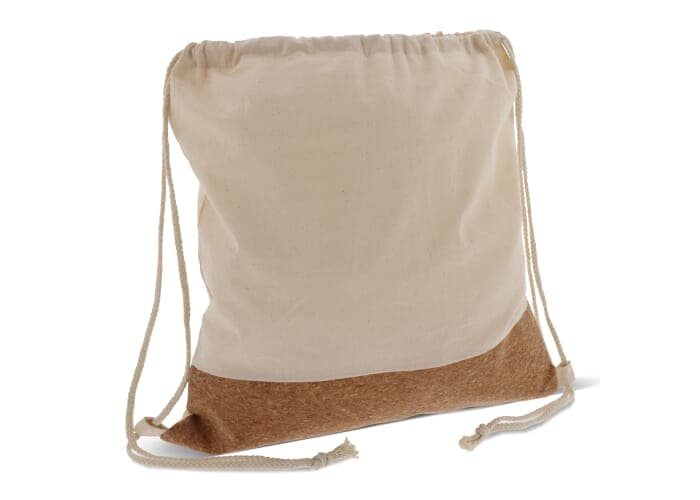 Drawstring bag Cork with cotton cords 38x41cm 2