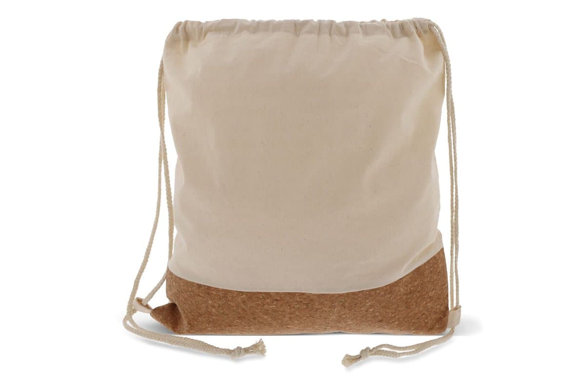 Drawstring bag Cork with cotton cords 38x41cm 5