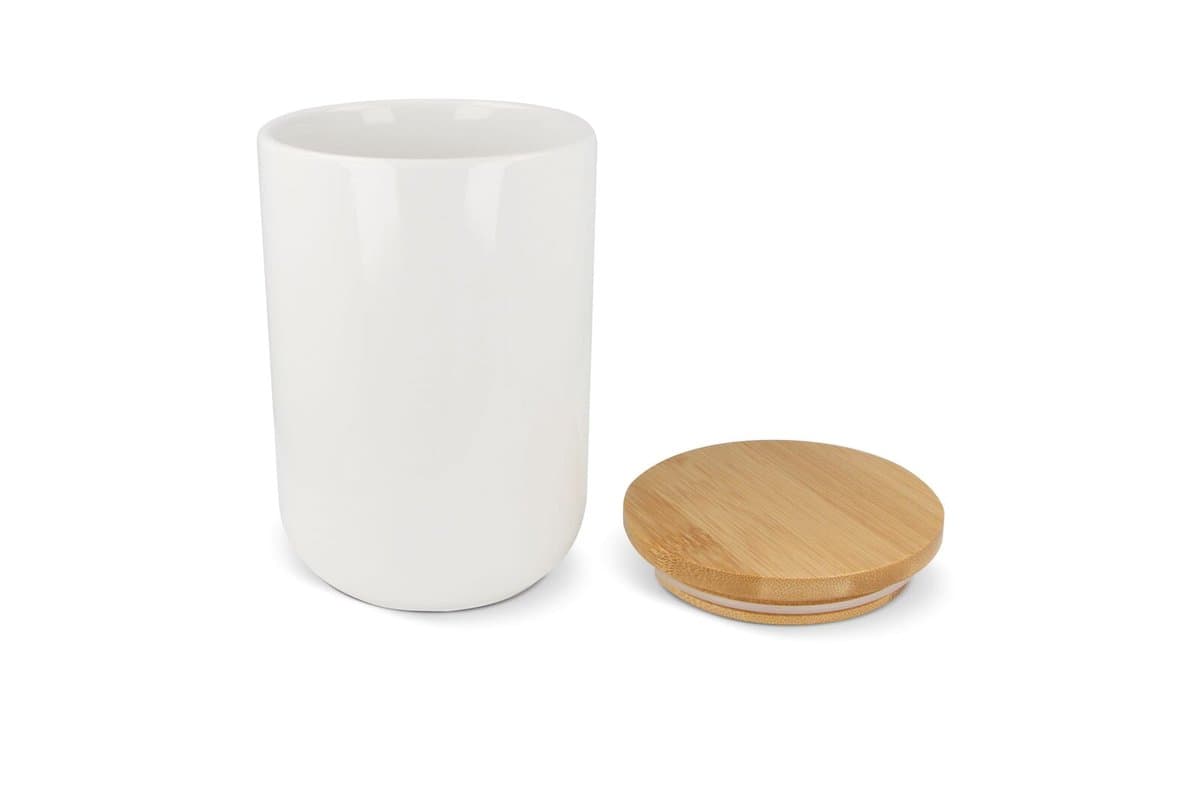 Canister Ceramic & Bamboo 900ml 4
