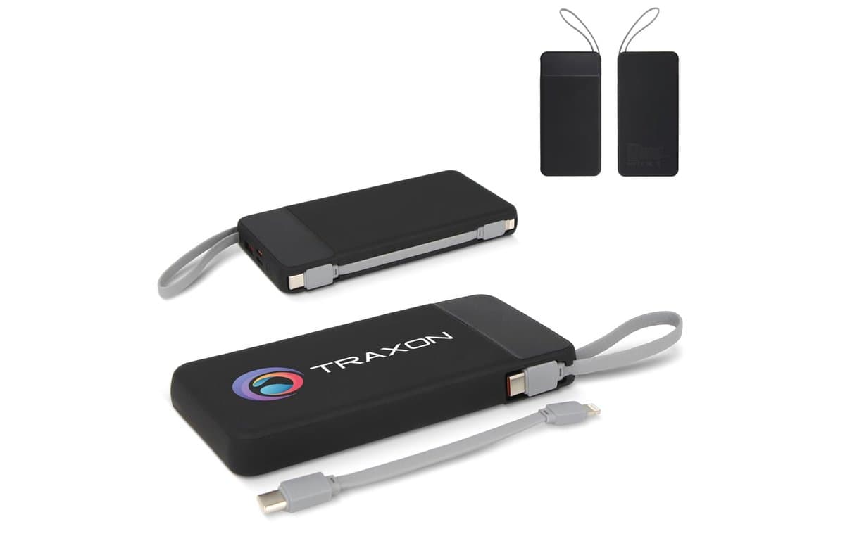 Ziara Powerbank with USB-C & Lightning Cable 10000mAh
