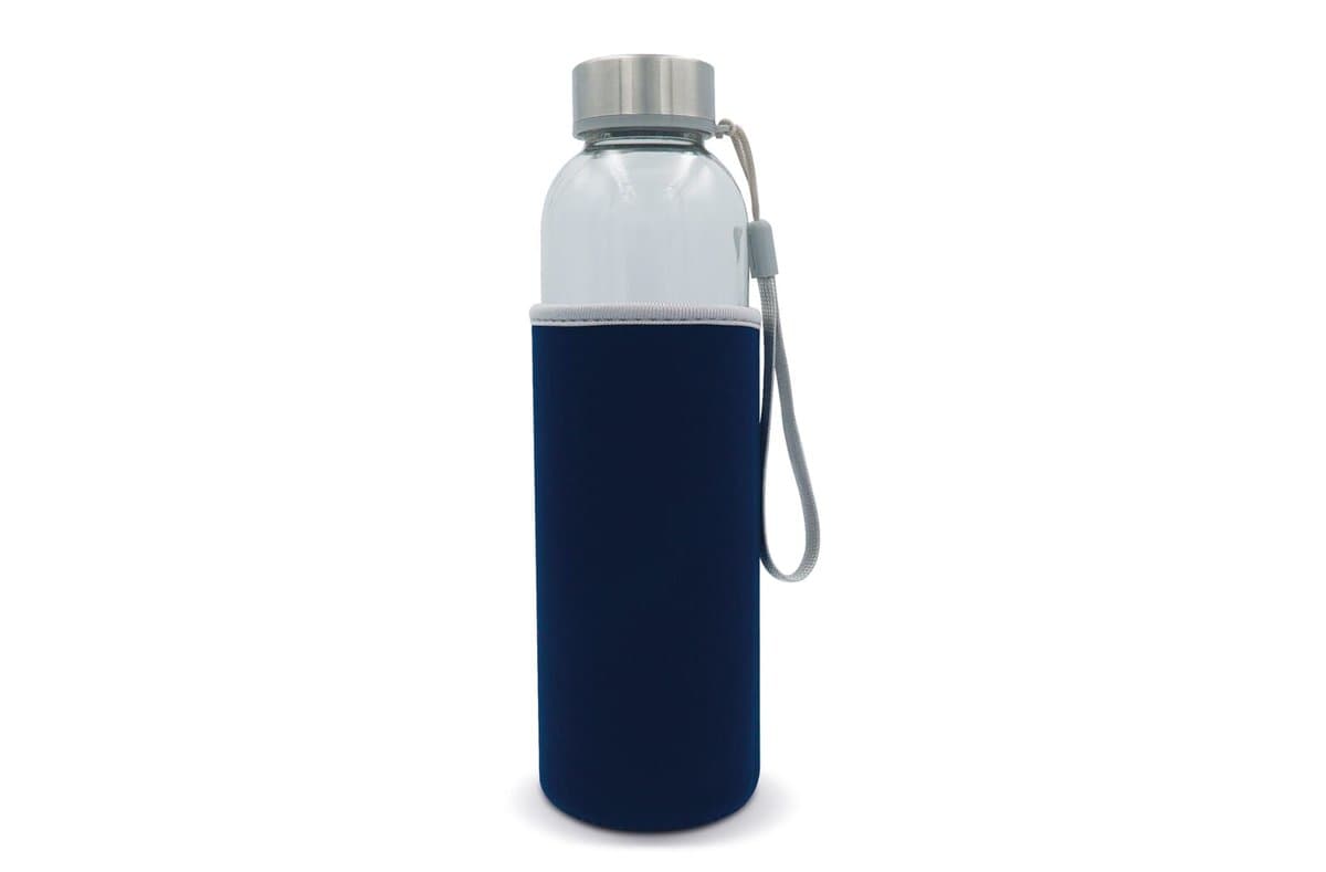 Water bottle glass with sleeve 500ml 4