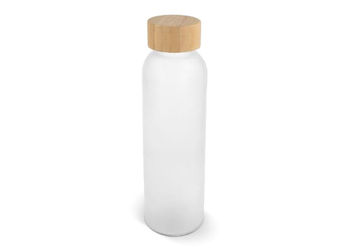 Water bottle glass & bamboo 500ml 2