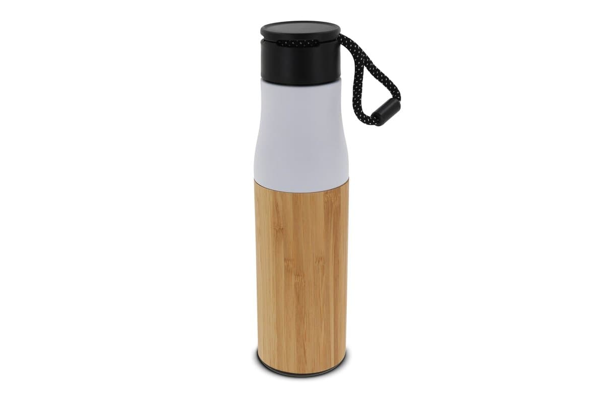 Thermo bottle with rope bamboo 500ml 2