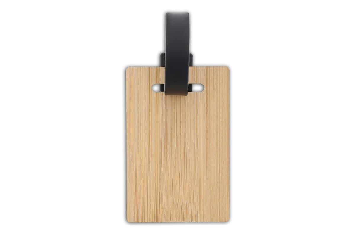 Luggage tag bamboo 3