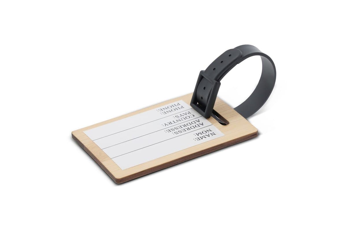 Luggage tag bamboo 5