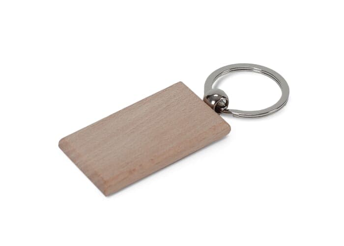 Key ring wood rectangular 2