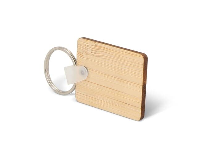 Keyring Bamboo rectangular 2