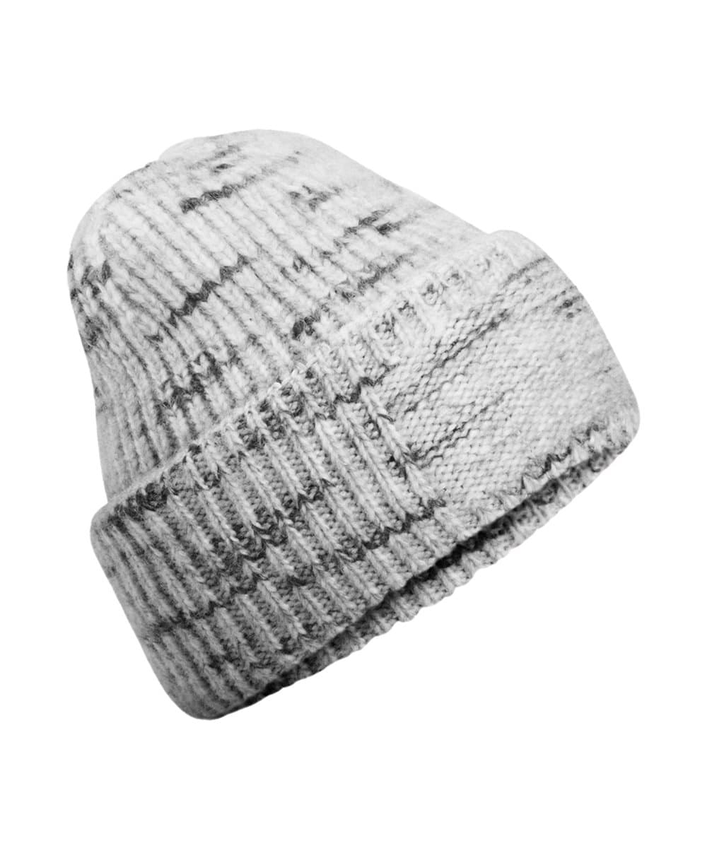 Chunky knit reverse patch beanie 2