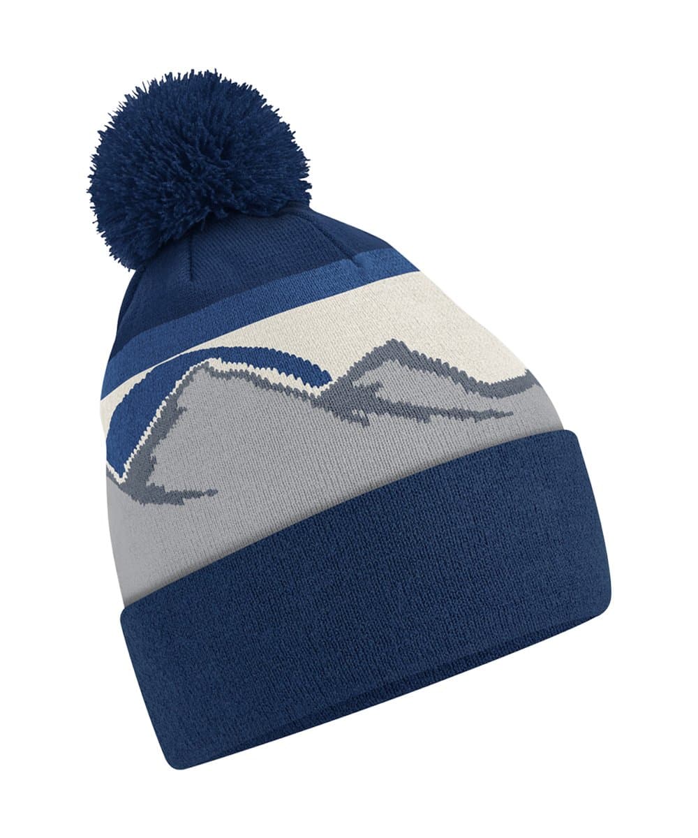 Mountain peaks pom pom beanie 5