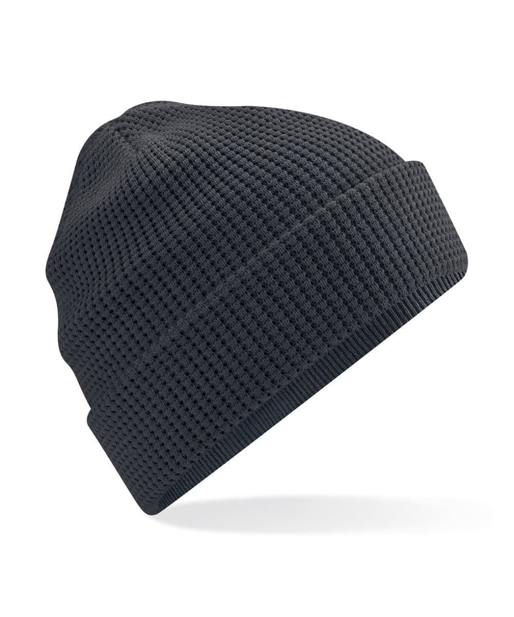 Organic cotton waffle beanie 3